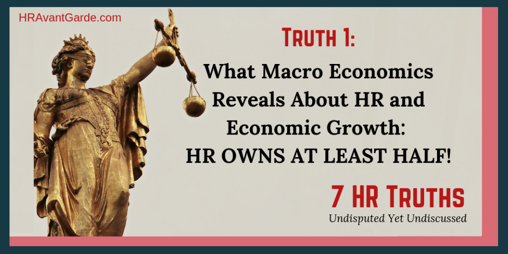 What Macro Economics Reveals About HR and Economic Growth: HR Owns at Least Half!